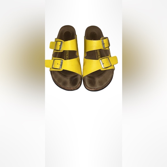 Birkenstock Shoes - Birkenstock  Yellow Sandals UK size 36 US size 6 women’s
